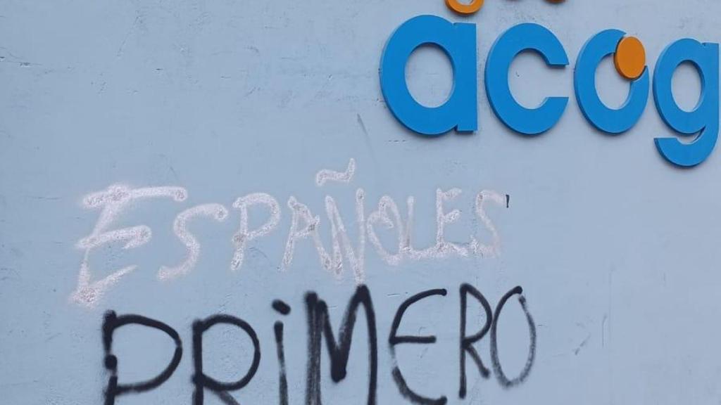 Pintada en Burgos Acoge