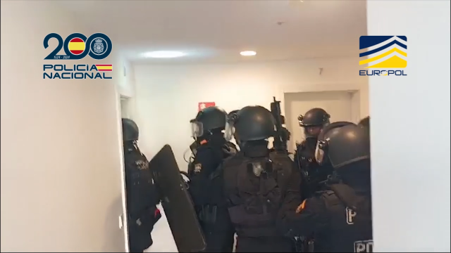 La operación policial.