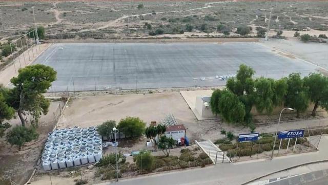 El estado actual del Campo municipal de La Cigüeña, imagen cedida por el Racing San Gabriel.