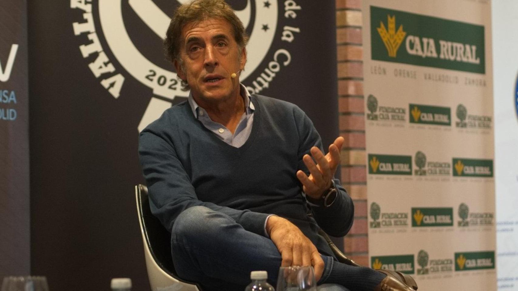 Pedro Delgado 'Perico' en los desayunos de la APDV en la Real Sociedad Hípica de Valladolid este miércoles