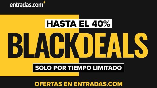 ¡Este Black Friday disfruta de los mejores eventos con hasta un 40% de descuento en Entradas.com!