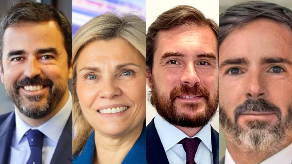 Víctor Allende (Santander), Belén Martín (CaixaBank), Juan de Gonzalo (BNP Paribas) y Enrique Sendagorta (Pictet).