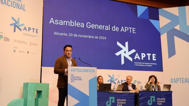 Pedro Martínez, en la Asablea General de APTE