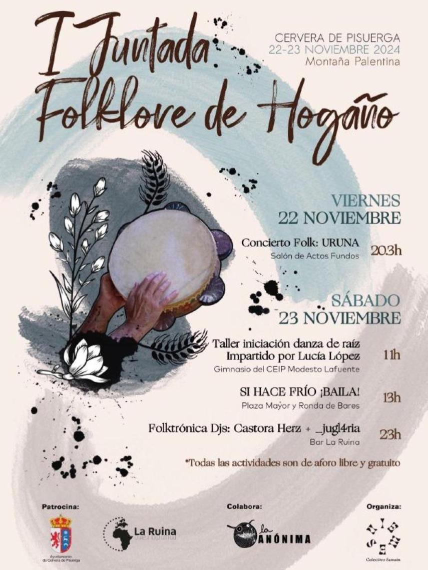 Cartel de la primera Juntada de Folklore de Hogaño