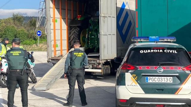 La Guardia Civil recupera tres tractores robados en Segovia