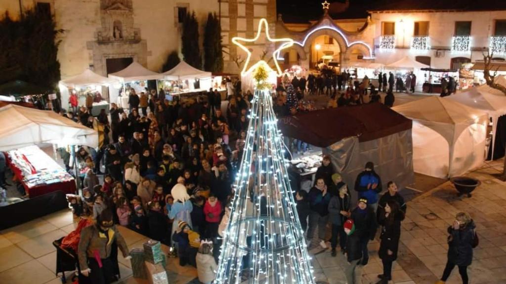 Imagen del mercado navideño en Portillo