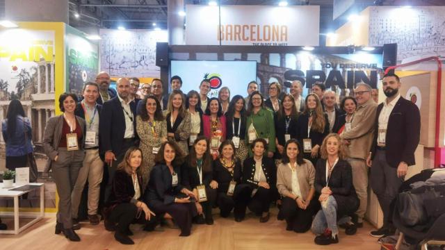 El concejal de Turismo del Ayuntamiento de Zamora en la feria IBTM de Barcelona