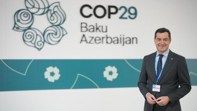 Juanma Moreno, en la conferencia del clima de la ONU.