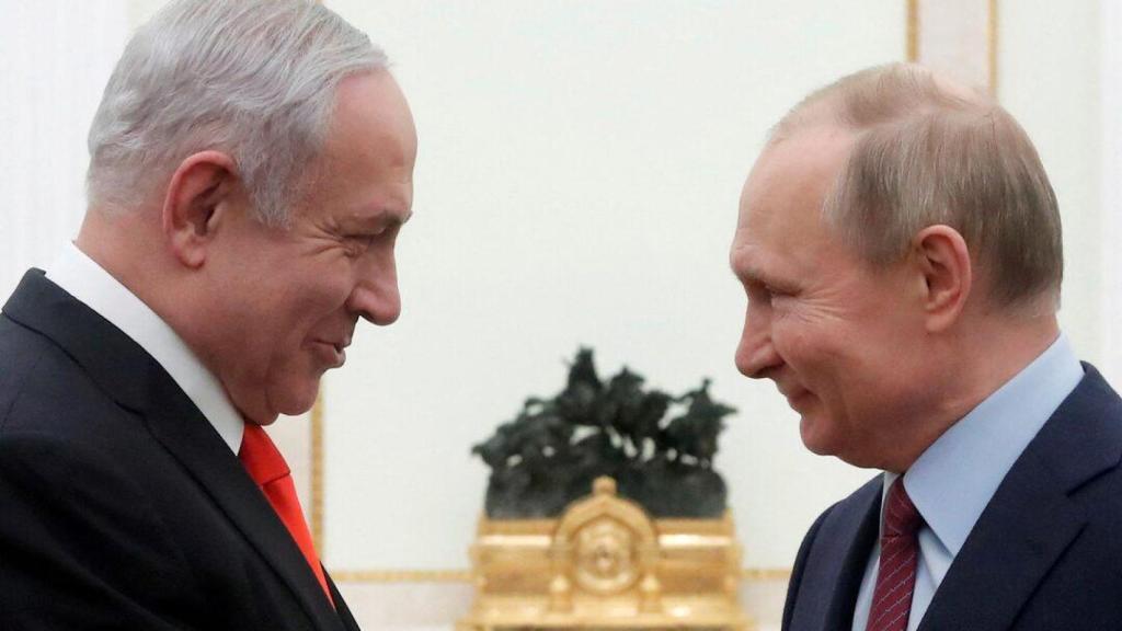 Netanyahu y Putin, durante un encuentro bilateral en Moscú en enero de 2020.