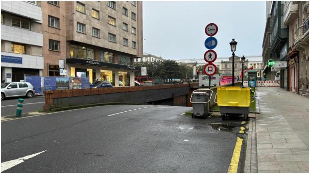 Entrada al túnel de Juana de Vega en A Coruña