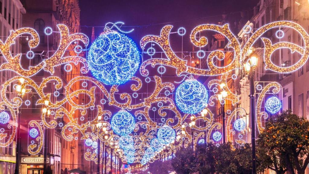 Luces de Navidad en Sevilla.