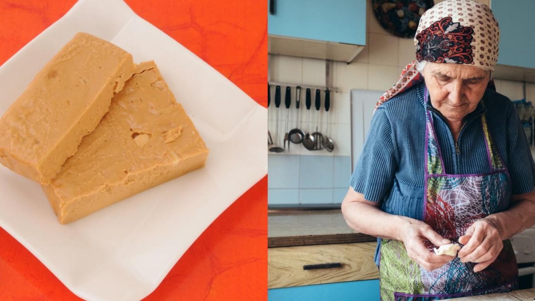 Abuela gallega y turrón blando.