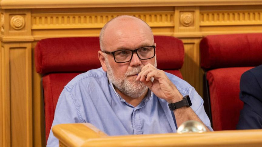 Txema Fernández, portavoz de IU-Podemos en el Ayuntamiento de Toledo.