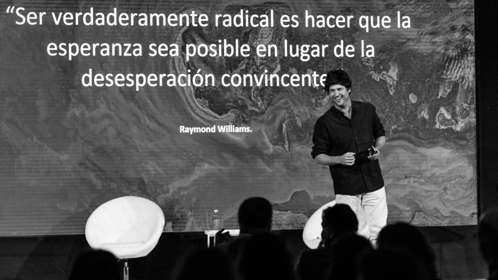 Nacho Rivera, CEO de The Overview Effect, en la segunda edición de SYZYGY, el Festival de Innovación en Impacto Positivo organizado por la compañía.