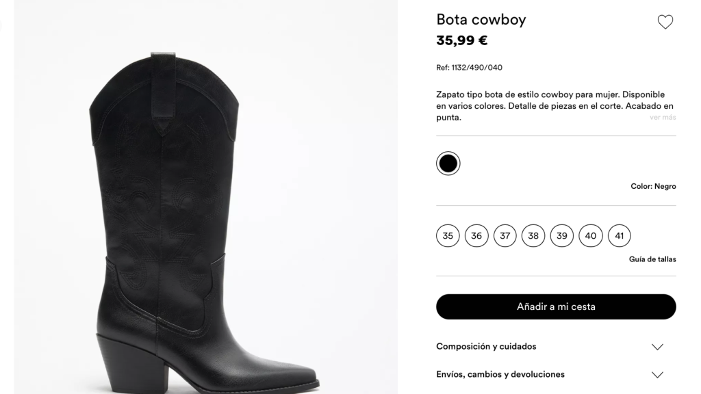 Botas cowboy.