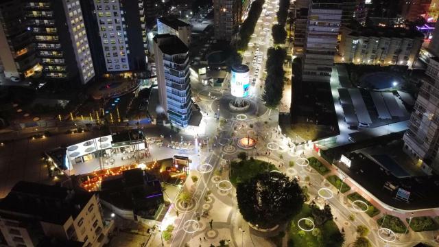 La avenida del Mediterráneo de Benidorm.