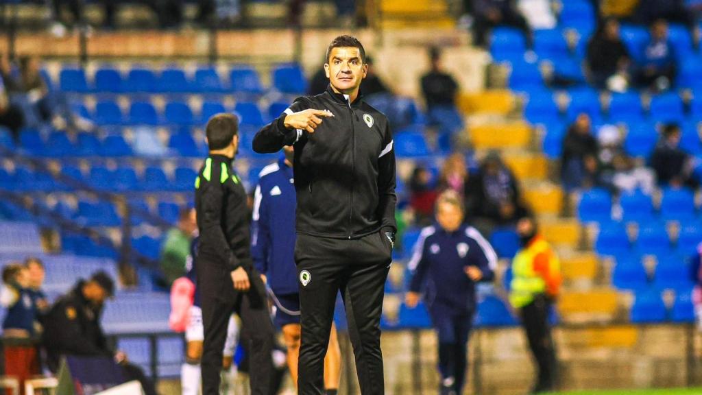 Rubén Torrecilla, en uno de los partidos como entrenador.