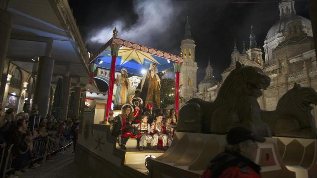 La Cabalgata de Reyes en zaragoza, en años anteriores.