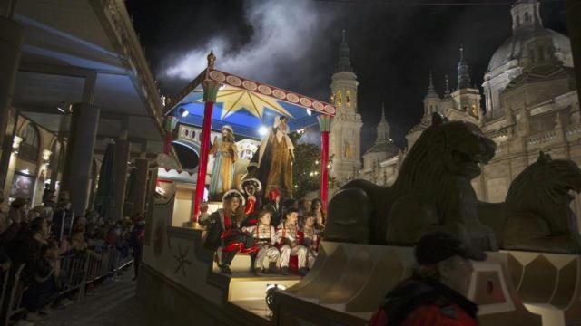 La Cabalgata de Reyes en zaragoza, en años anteriores.