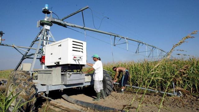 Un sistema de regadío en Castilla y León