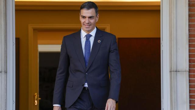 El presidente del Gobierno, Pedro Sánchez, este viernes 22 de noviembre en el Palacio de la Moncloa.