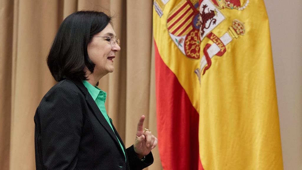 La presidenta de la Comisión Nacional de los Mercados y Competencia (CNMC), Cani Fernández, en una Comisión de Economía, Comercio y Transformación Digital en el Congreso de los Diputados el pasado septiembre.