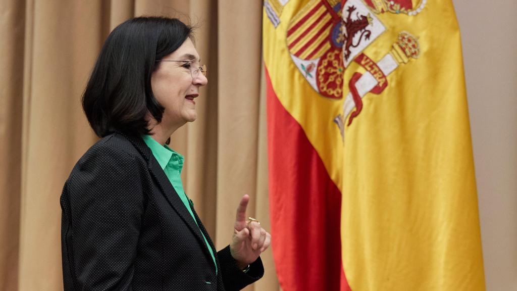 La presidenta de la Comisión Nacional de los Mercados y Competencia (CNMC), Cani Fernández, en una Comisión de Economía, Comercio y Transformación Digital en el Congreso de los Diputados el pasado septiembre.