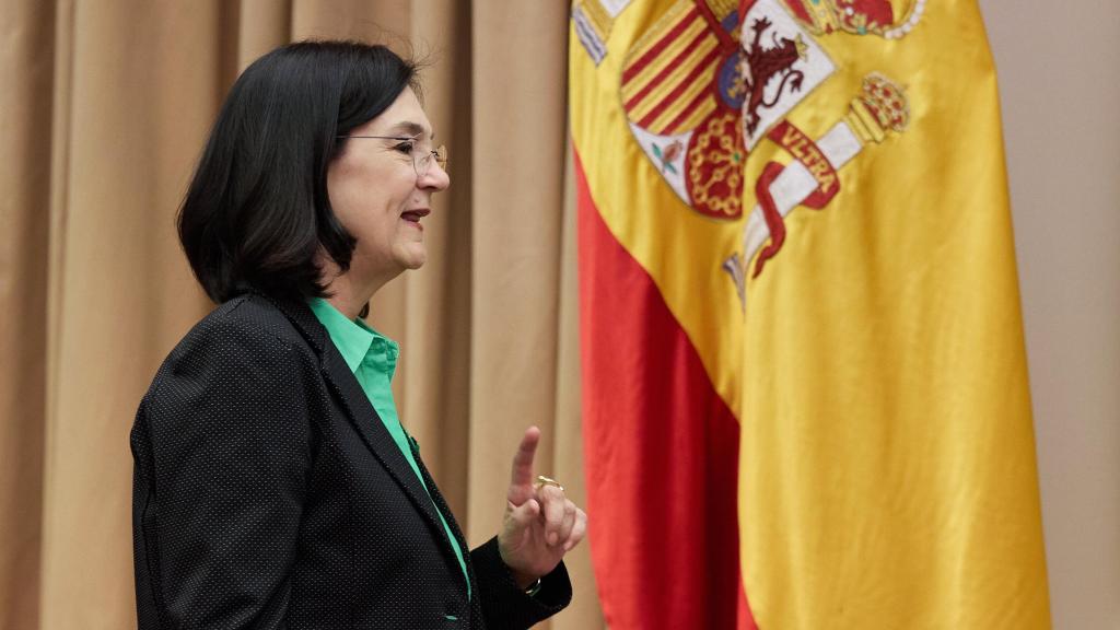 La presidenta de la Comisión Nacional de los Mercados y Competencia (CNMC), Cani Fernández, en una Comisión de Economía, Comercio y Transformación Digital en el Congreso de los Diputados el pasado septiembre.