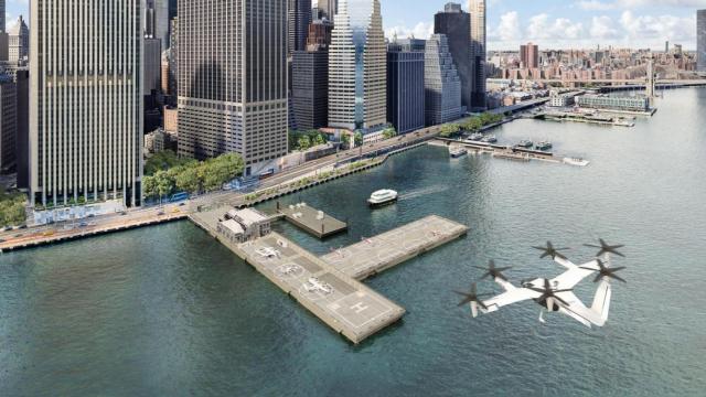 Imagen del  helipuerto de Manhattan.