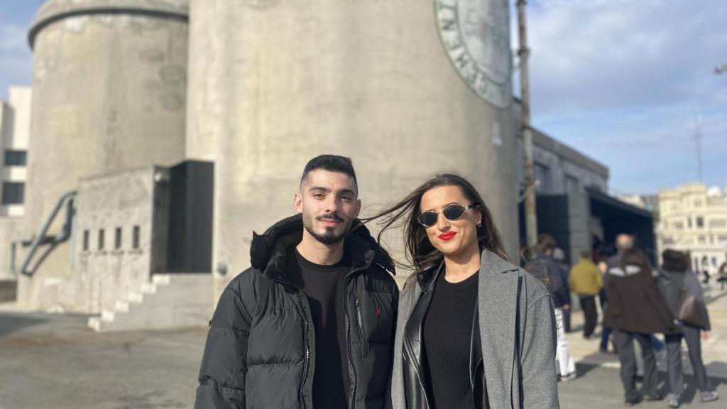 Leticia y José tras su visita a la exposición