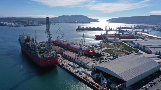 Navantia reparó en la ría de Ferrol durante 2022 hasta 19 buques