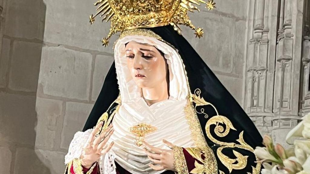 Otra instantánea de la Virgen.