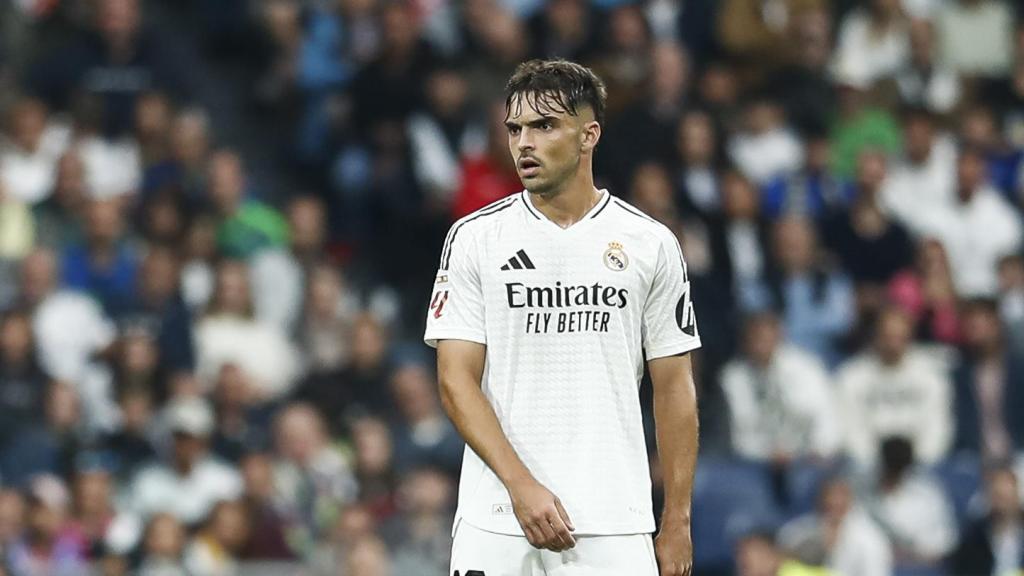 El canterano Raúl Asencio, en su debut con el primer equipo del Real Madrid