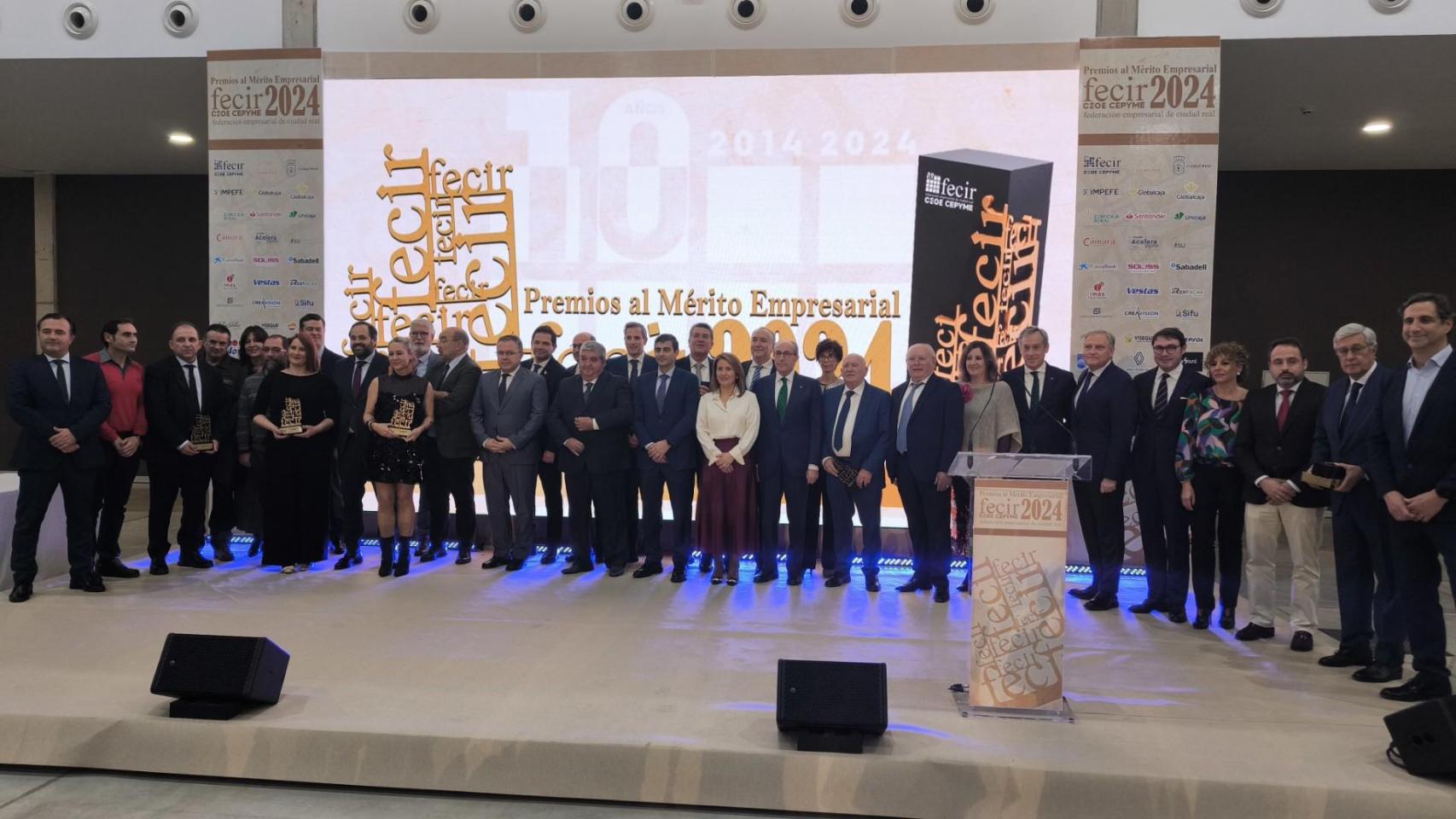 Todos los galardonados y las mejores imágenes de la gala de los Premios al Mérito Empresarial de Ciudad Real