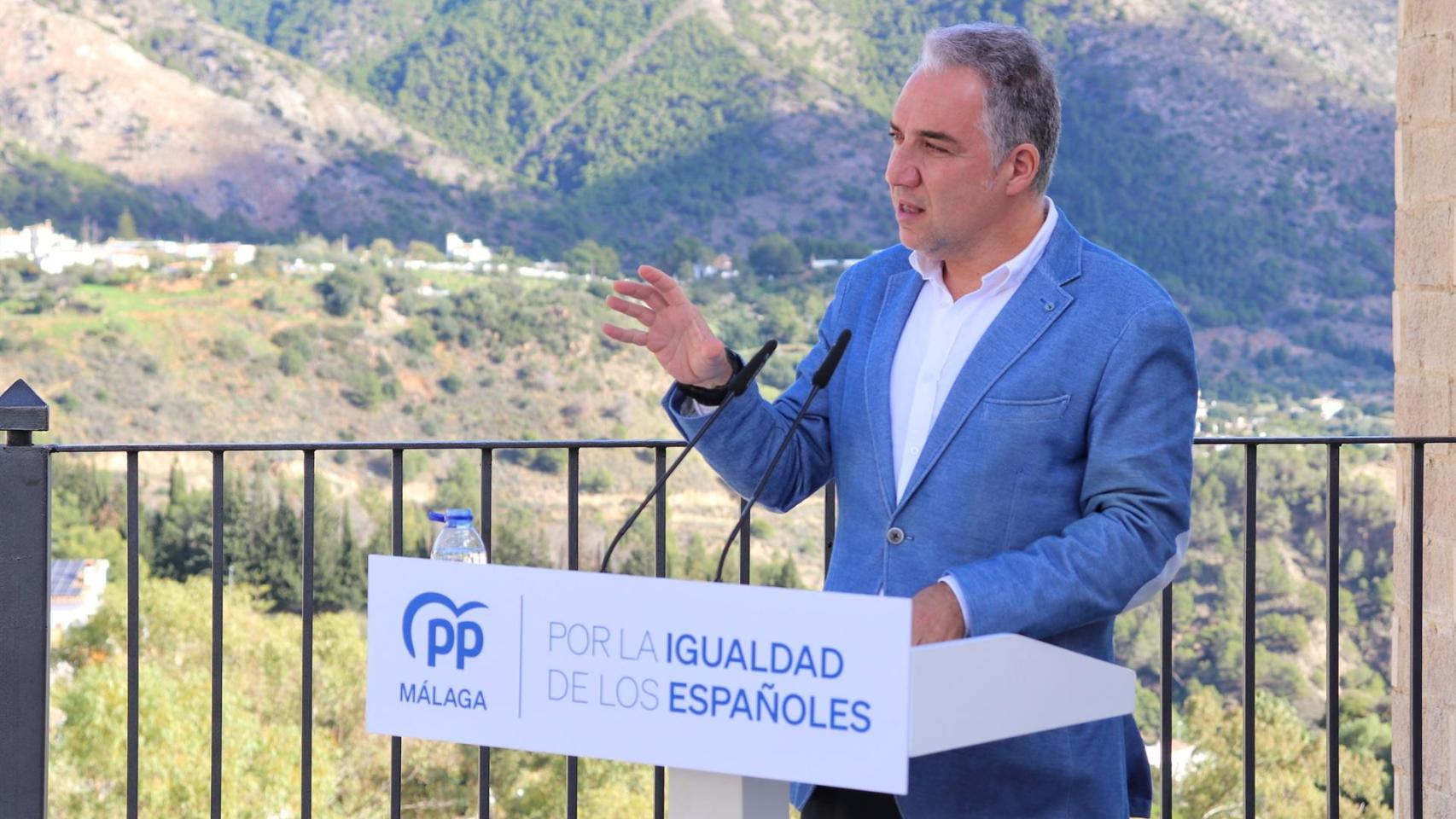 El vicesecretario de Coordinación Autonómica, Local y Análisis Electoral del PP, Elías Bendodo, en una imagen de archivo.