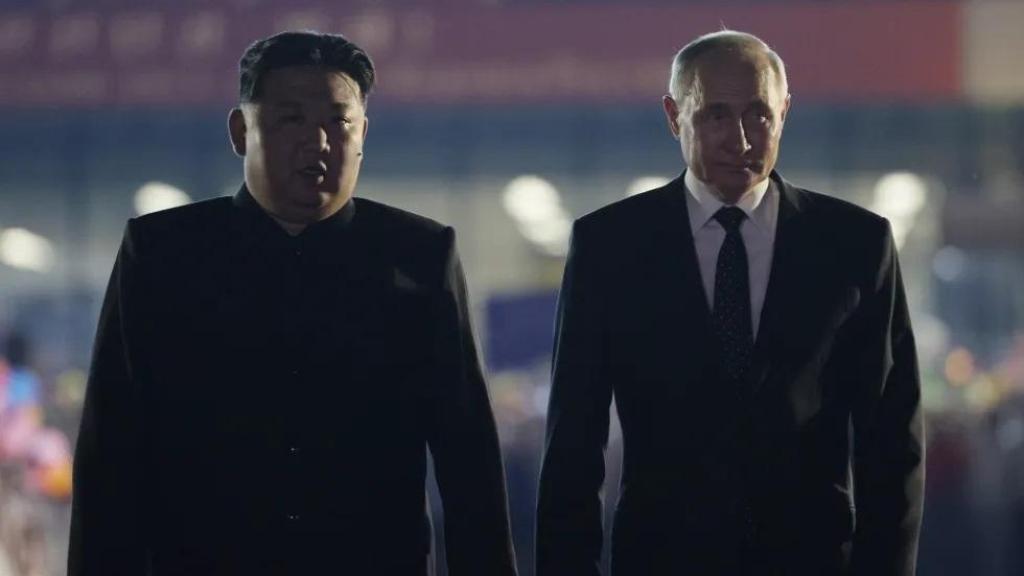 El presidente ruso Vladimir Putin y el líder norcoreano Kim Jong un, en una imagen de archivo.