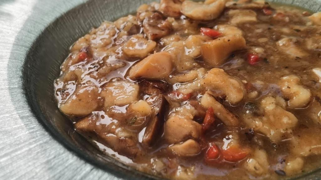 El gazpacho manchego que preparan en Fetén.