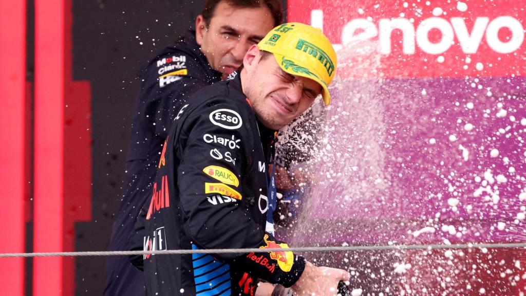 Max Verstappen celebran una de sus victorias en esta temporada 2024