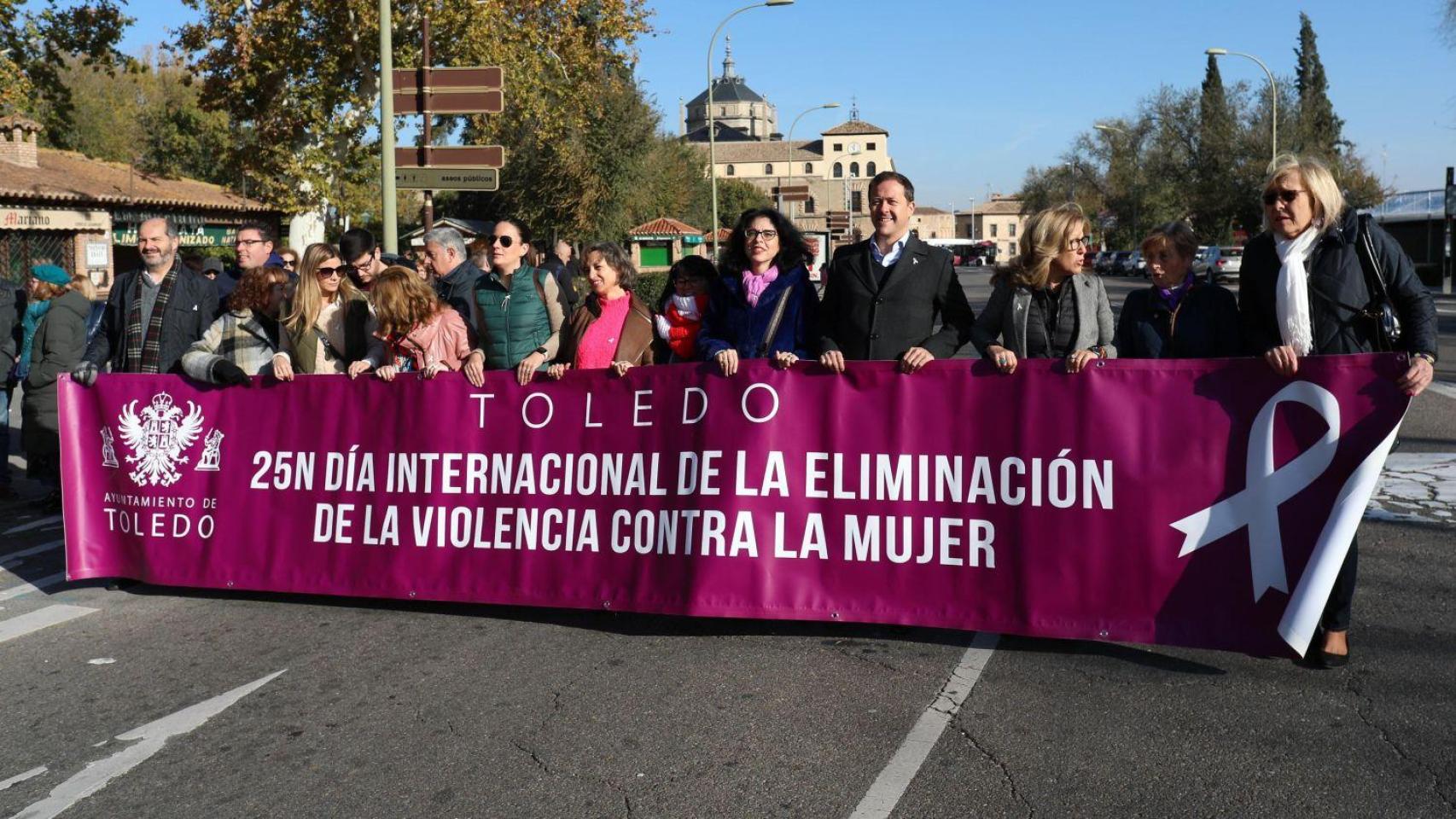 Manifestación institucional celebrado el 25 de noviembre de 2023.