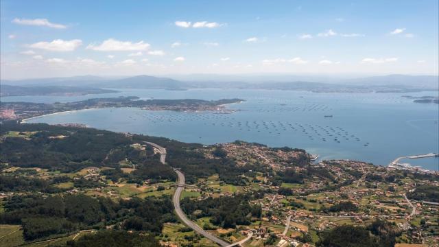 Vista de la Ría de Arousa desde O Barbanza