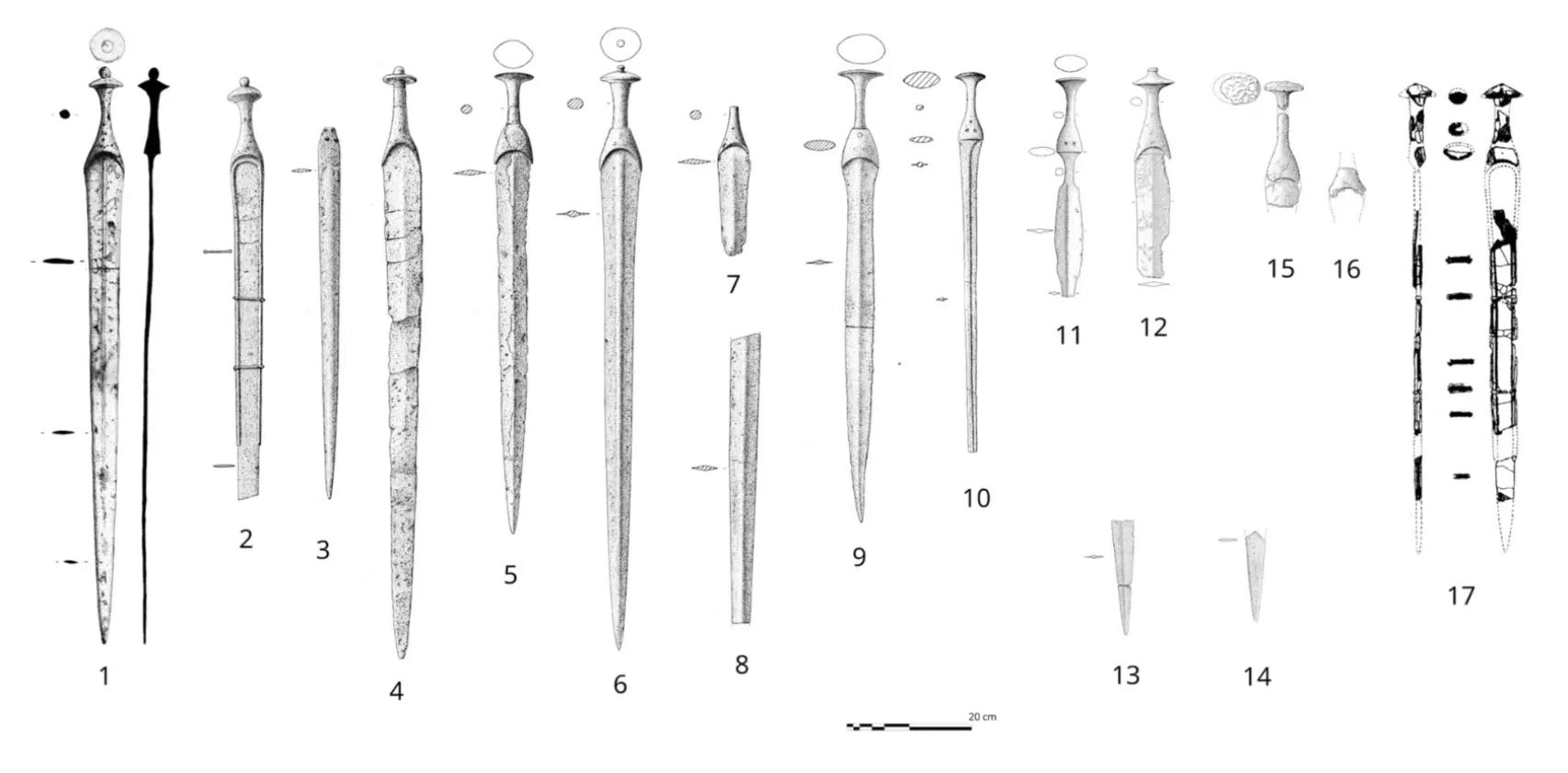 Las espadas de la Edad del Bronce de las islas Baleares.