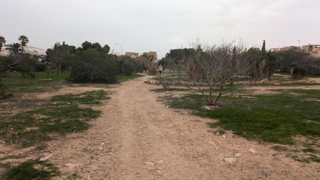 El parque de perros de la urbanización.