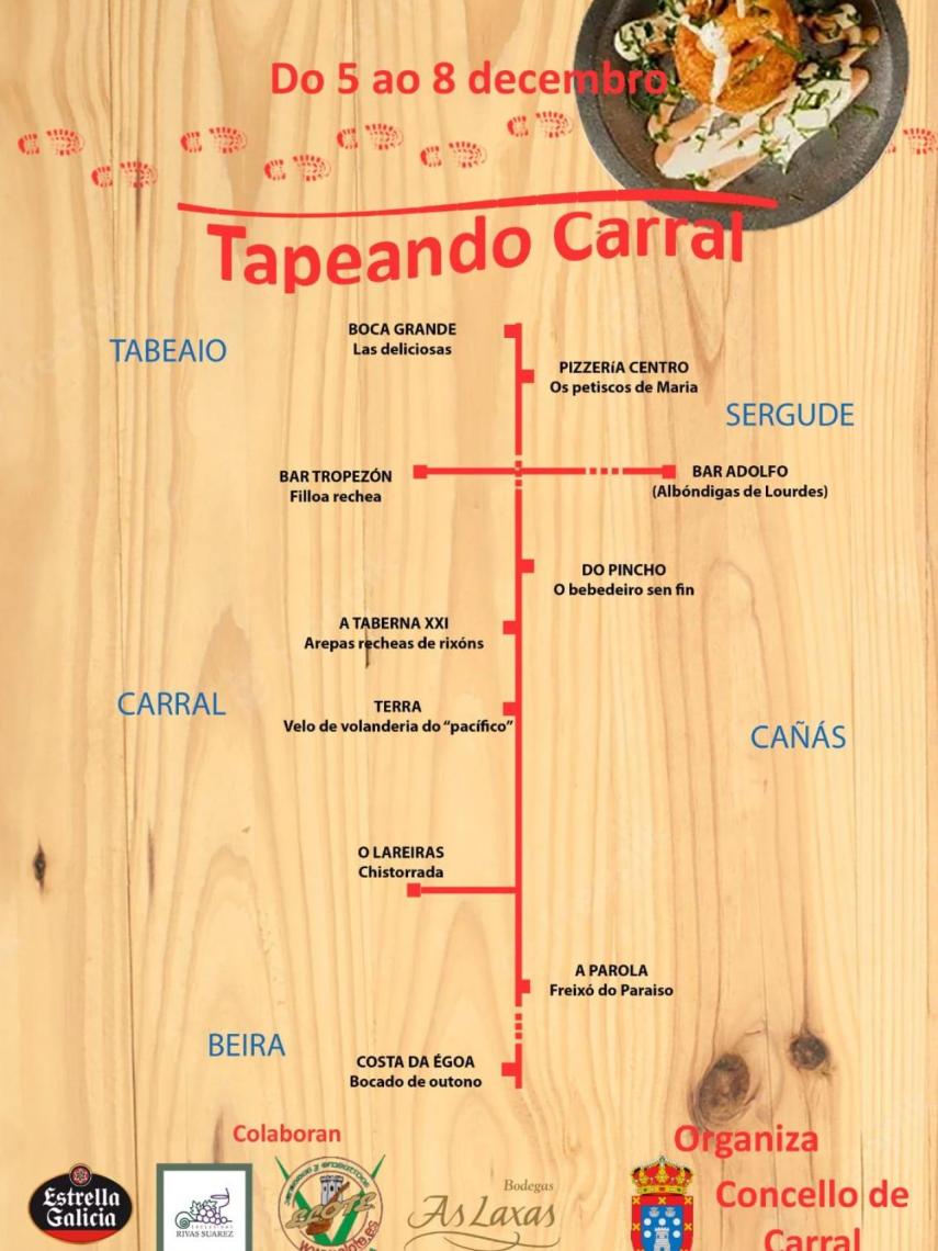 Cartel de Tapeando Carral.