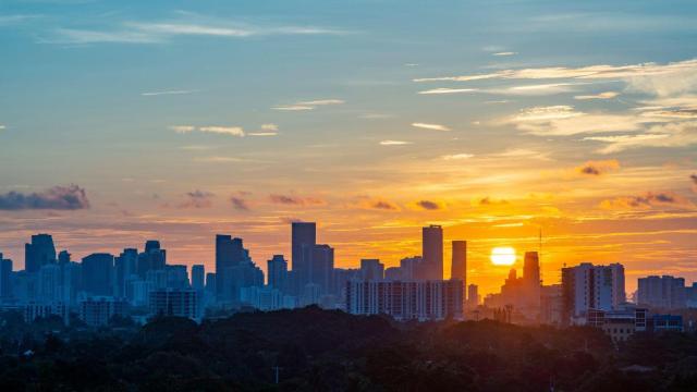 'Skyline' de la ciudad de Miami (Estados Unidos).