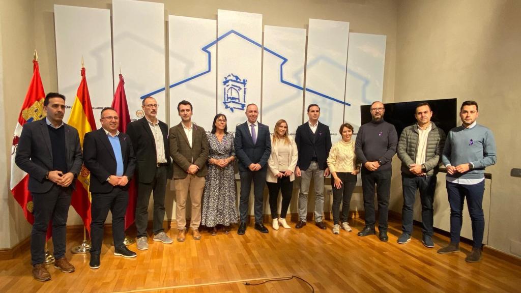 Representantes de PP, PSOE y VTLP de la Diputación de Valladolid