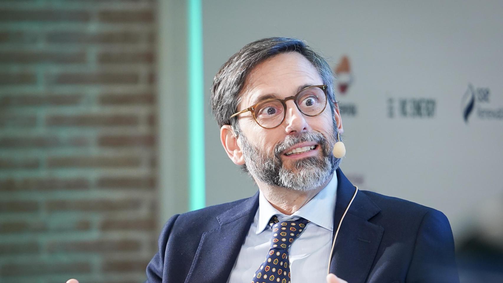 Jorge González, vicepresidente del Grupo Gesternova, durante su intervención en el I Observatorio de la Energía de EL ESPAÑOL e Invertia.