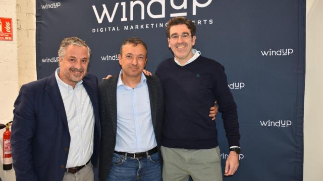 Ignacio González (Gadesoft), Jaime Camarasa (Microsoft) y José Gómez-Zorrilla (Windup).