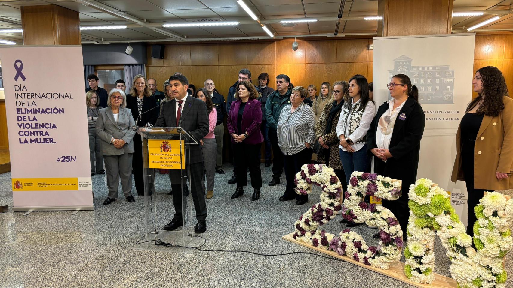 Acto en la Delegación del Gobierno por el 25-N