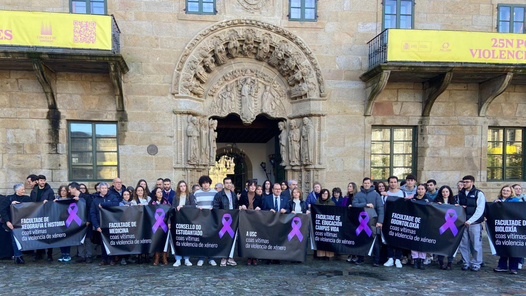 Acto de la USC con motivo del 25N, Día Internacional para la Eliminación de la Violencia contra las Mujeres.