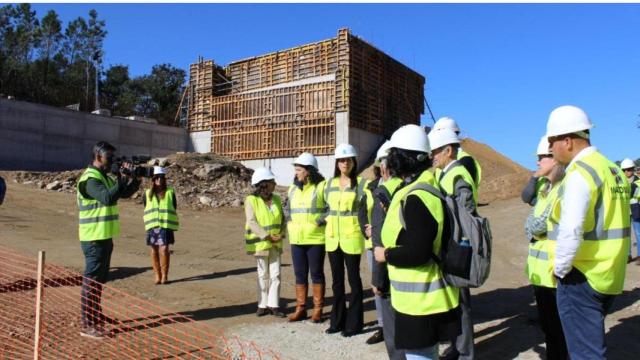 Obras de la autovía AG-59, en Teo, el pasado mes de octubre.